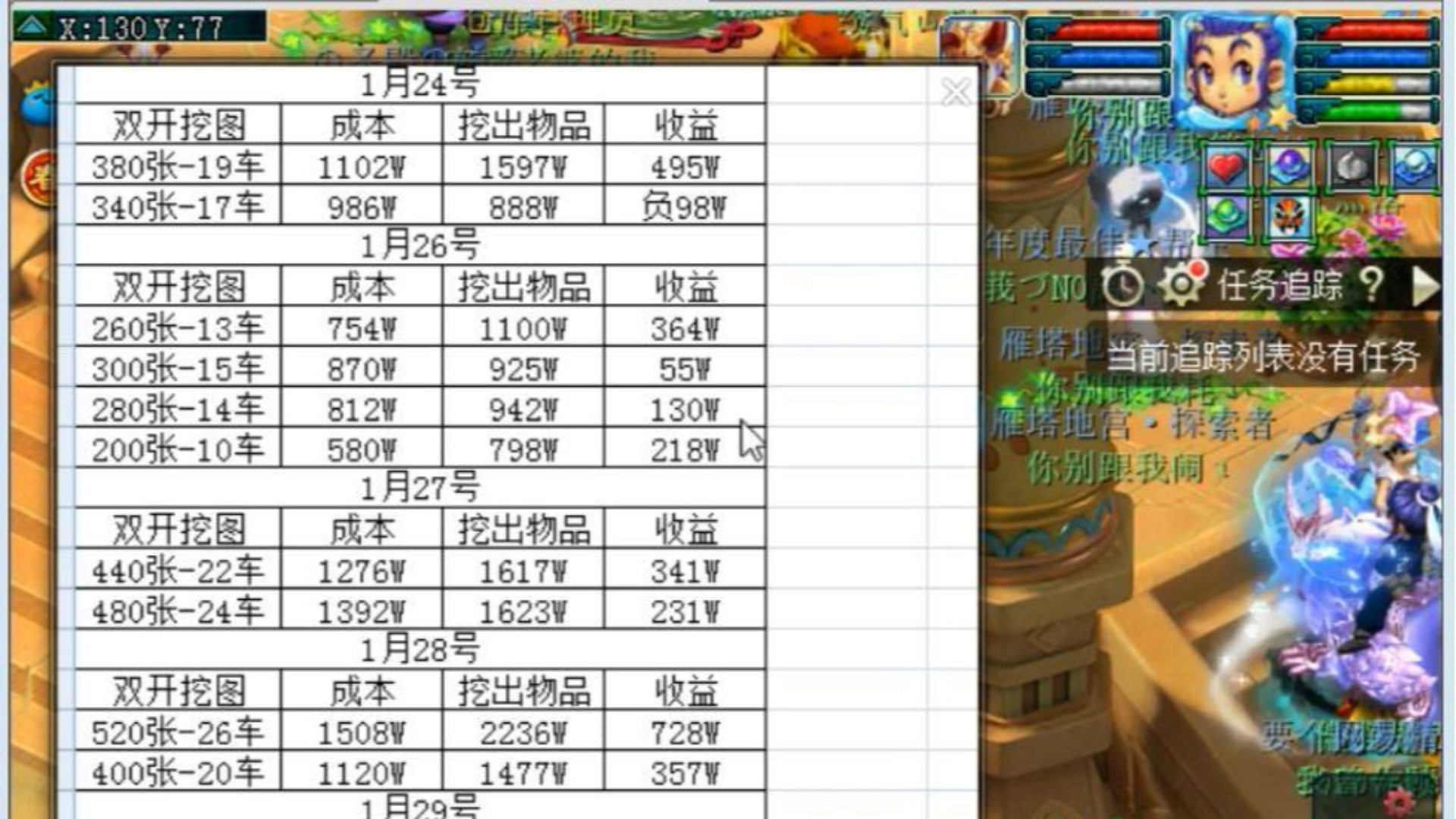 梦幻西游:职业挖图一天能赚多少钱?老王看完挖图大数据感到心酸